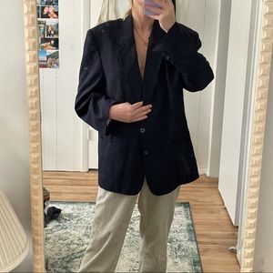 Blue black blazer